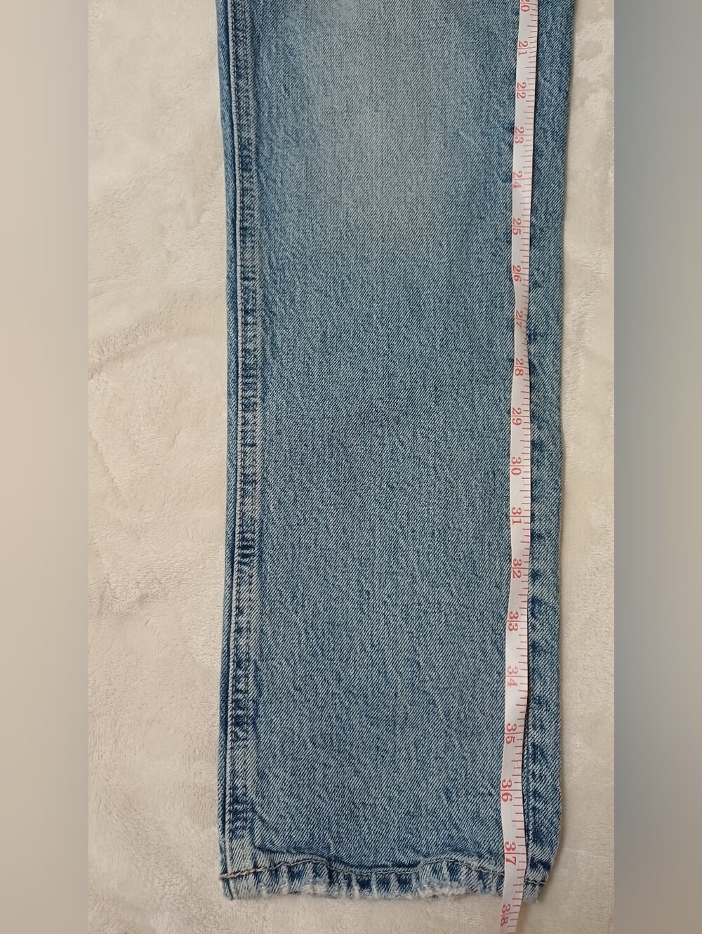 OFFERS ARE ACCEPTED | Zara Light Wash Straight Leg Jeans Women's US 6 EU 38 - Picture 7 of 9
